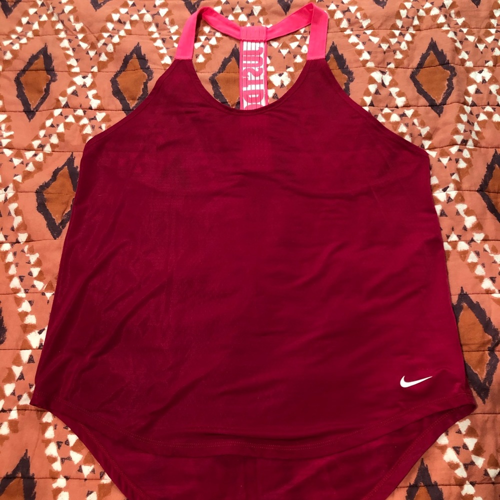 NWOT Nike pink athletic tank top